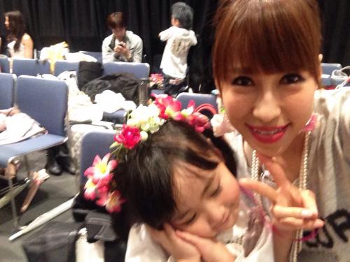 娘と一緒にオーディションステージへ♡